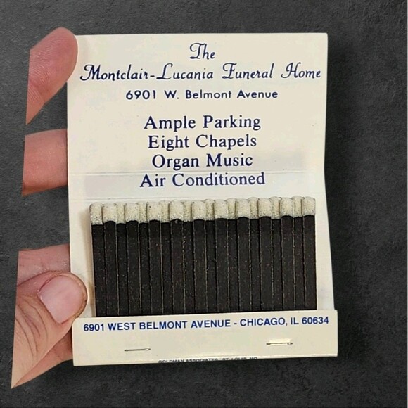 Vintage Matchbook Lot Funeral Home Cruise Food Commissary Advertising Ephemera - Picture 8 of 9